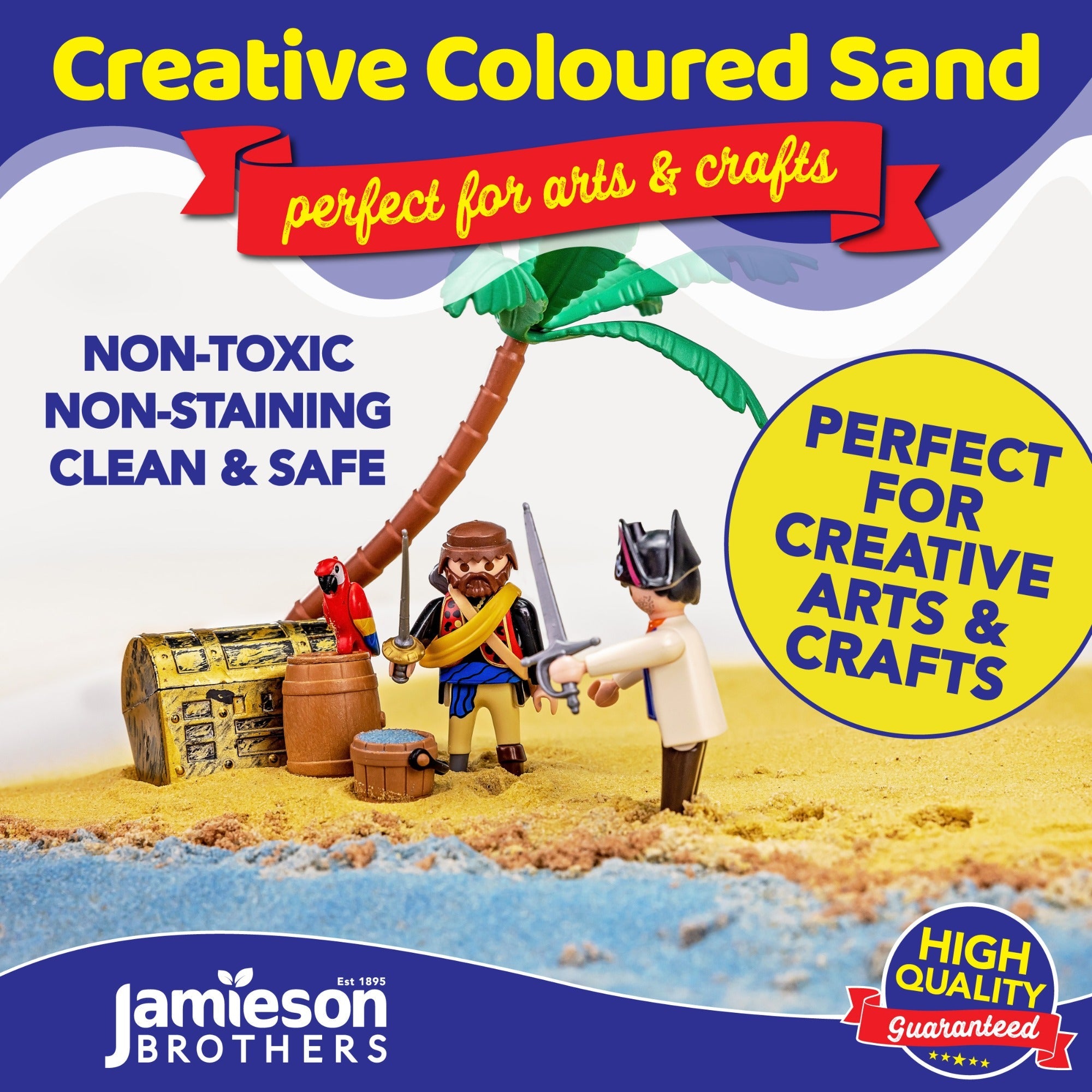 Blue Coloured Dry Play Sand