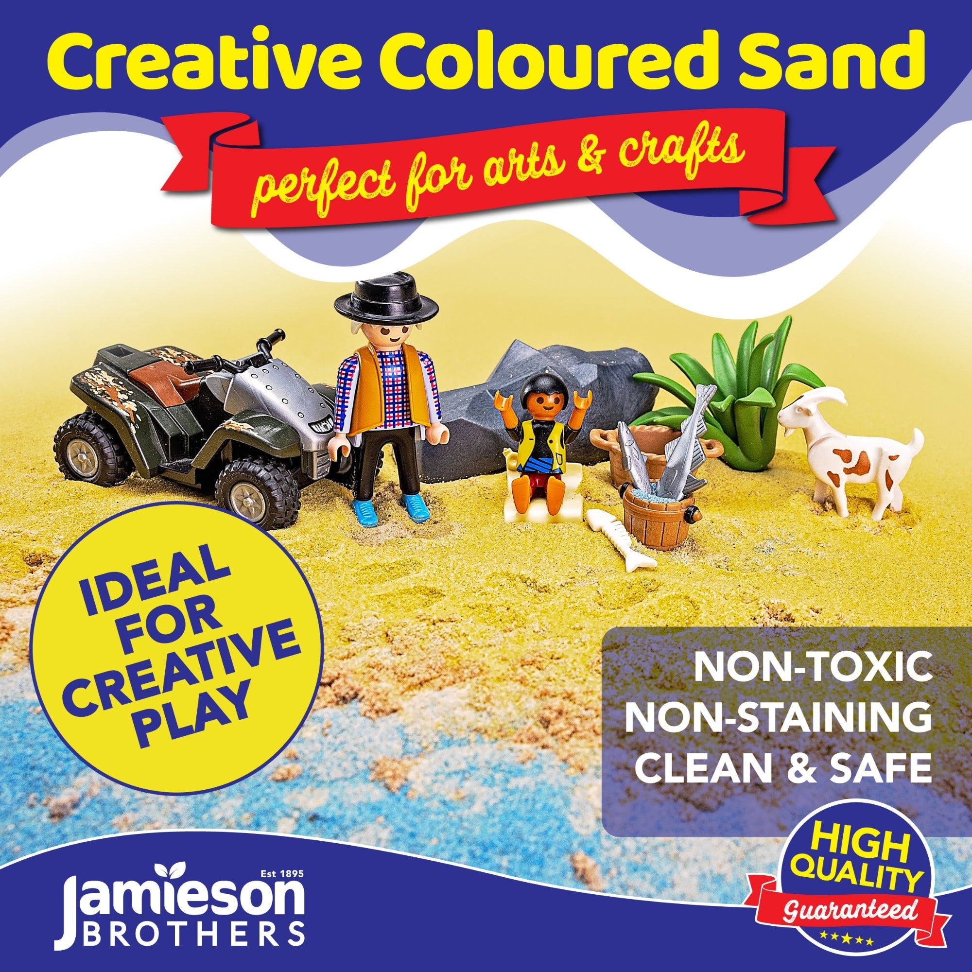 Blue Coloured Dry Play Sand