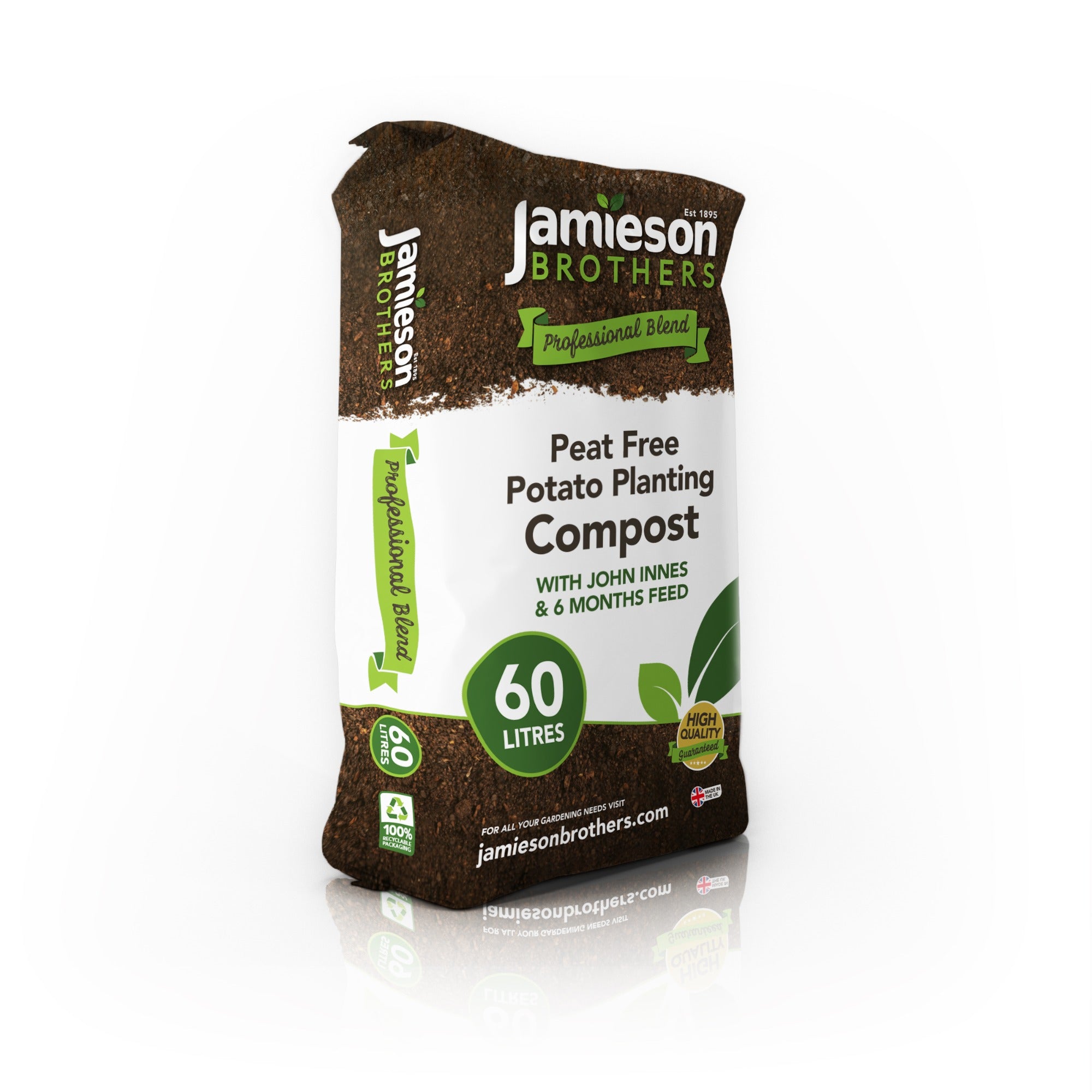 Peat Free Potato Compost with added John Innes 60L By Jamieson Brothers