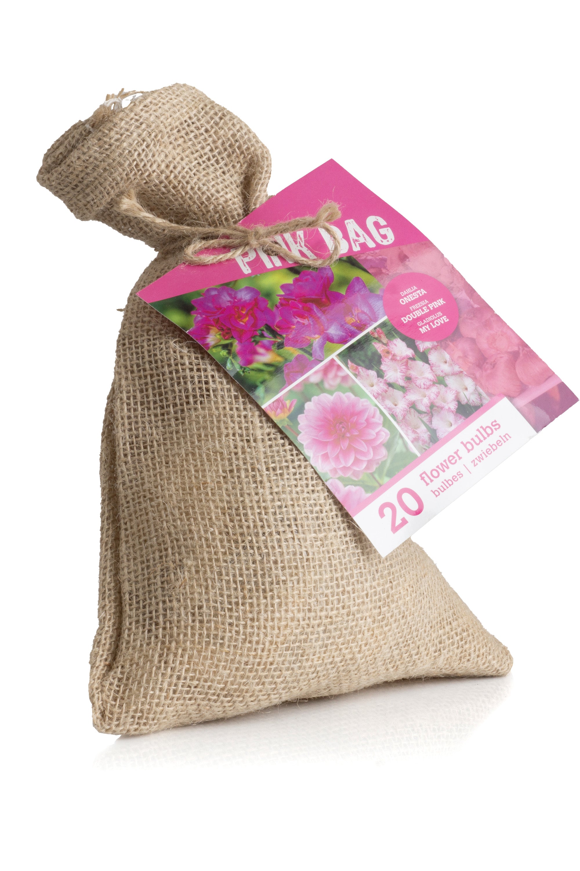 The Pink Bag (10 Bulbs) Dahlia, Gladiolus & Freesia