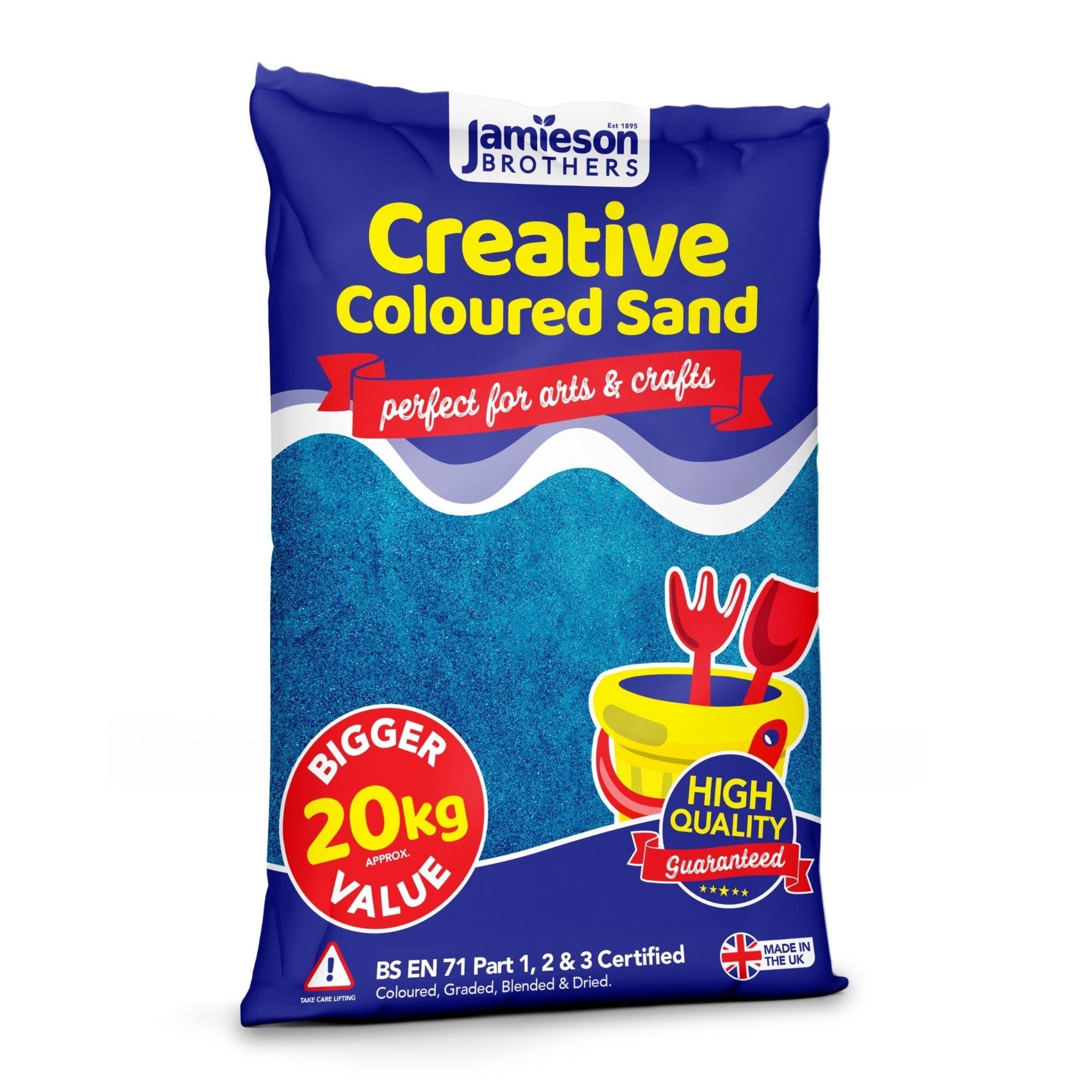 Blue Coloured Dry Play Sand