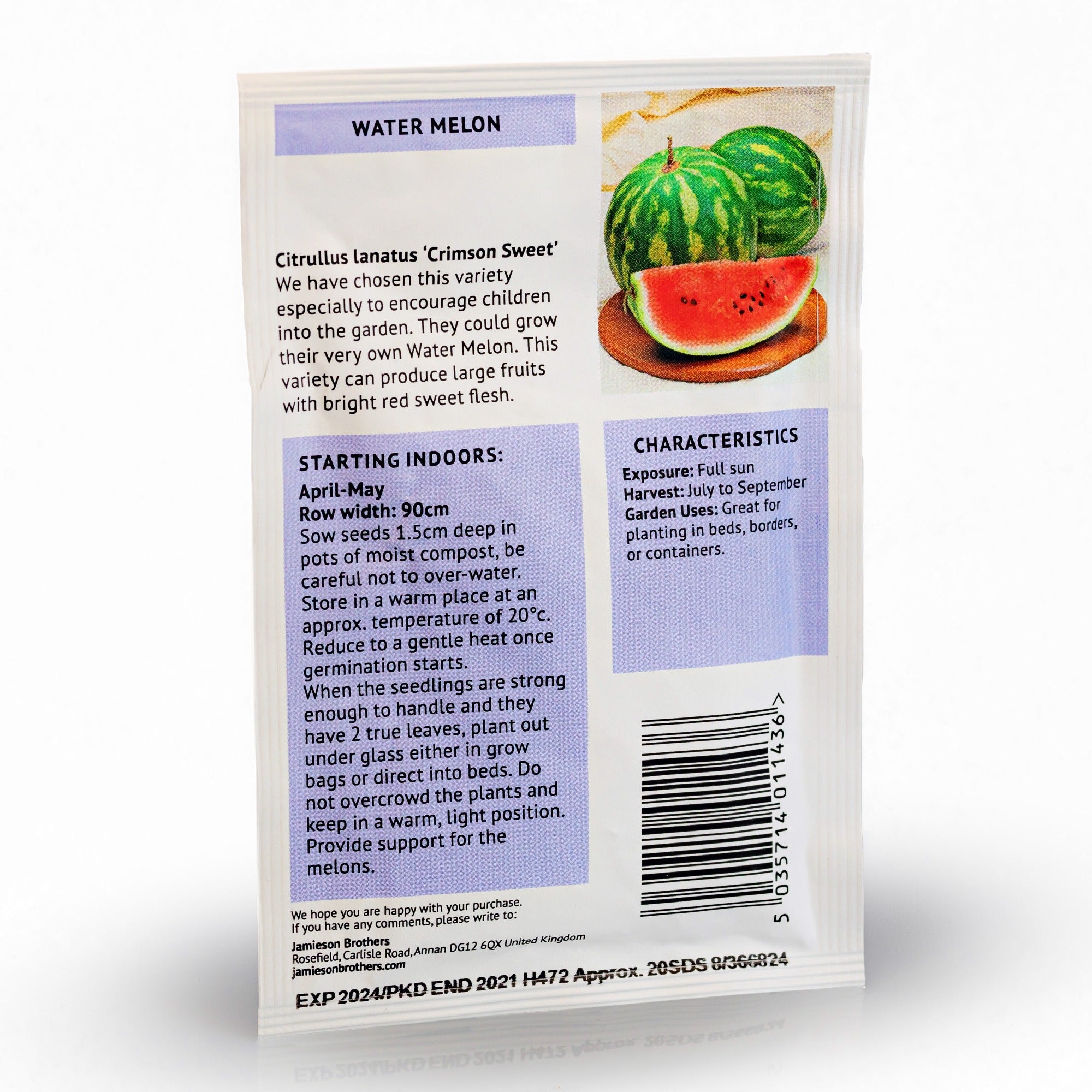 Watermelon Crimson Sweet Fruit Seeds