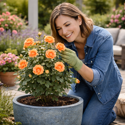 Rose - Bush - Orange