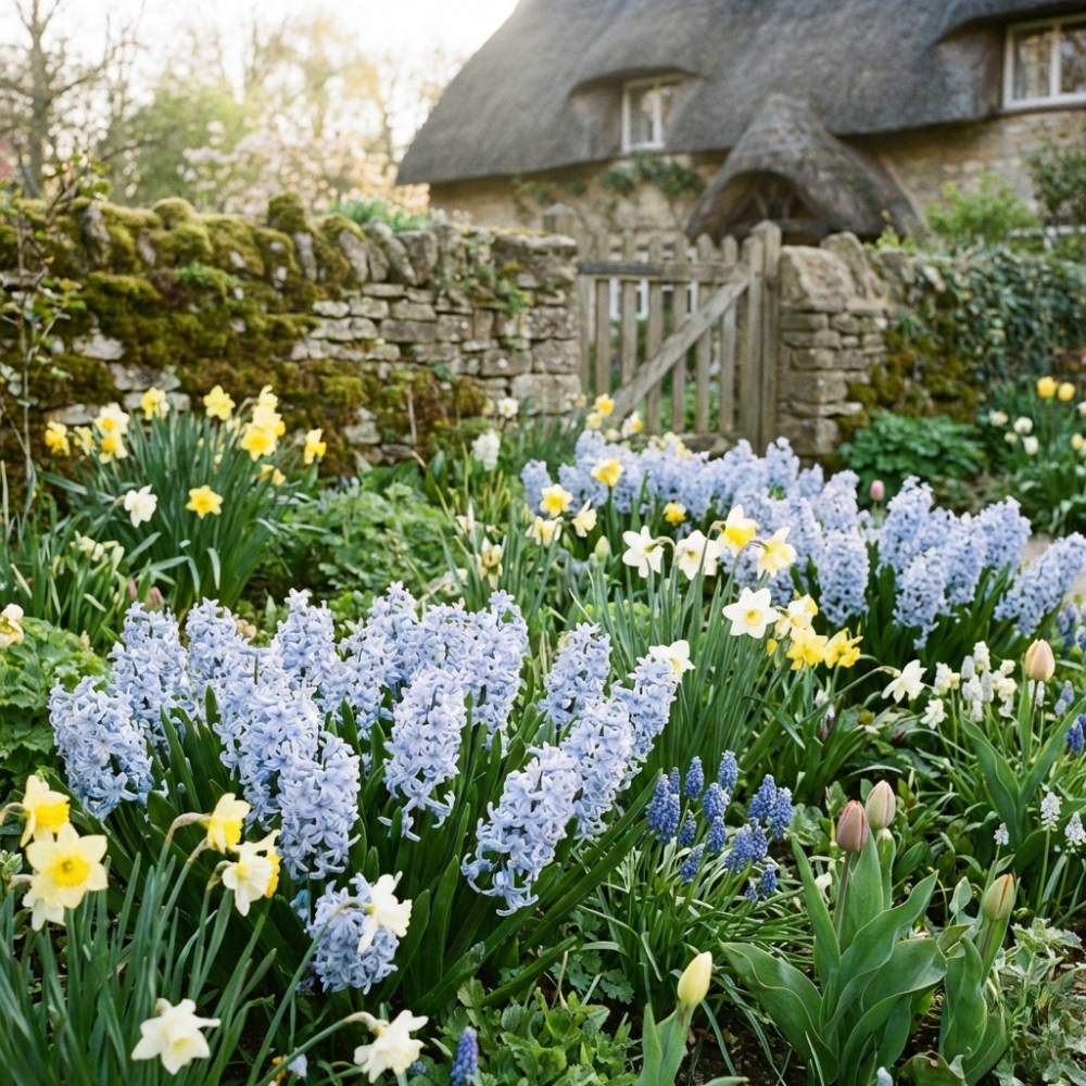 Light Blue Hyacinth Plants in Pots – 3 x 1 Litre Pots (9 Flowering Bulbs)