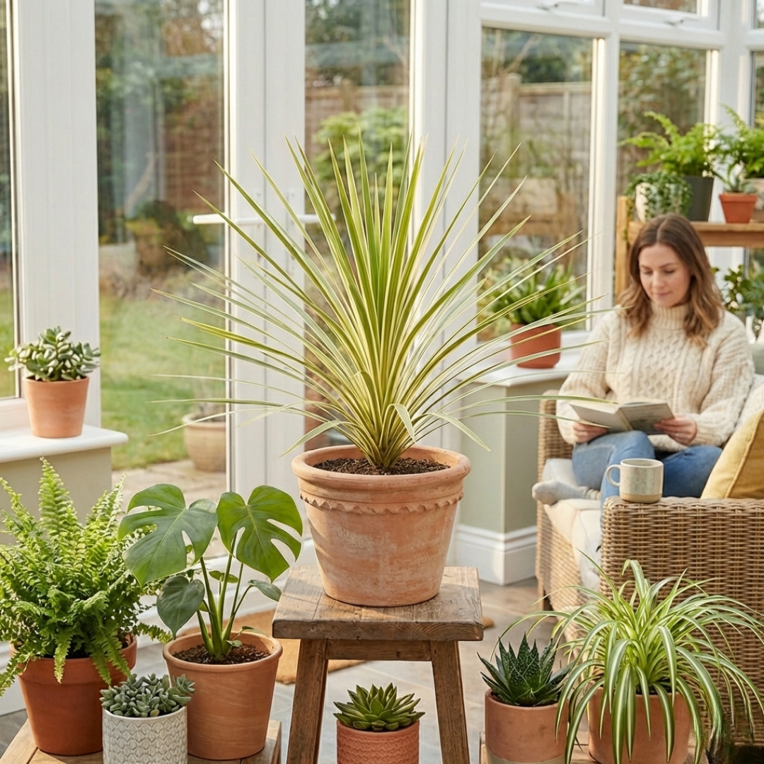 1 Large Plant - Cordyline Lime Passion, Ready to Plant in Your Garden, Peat Free