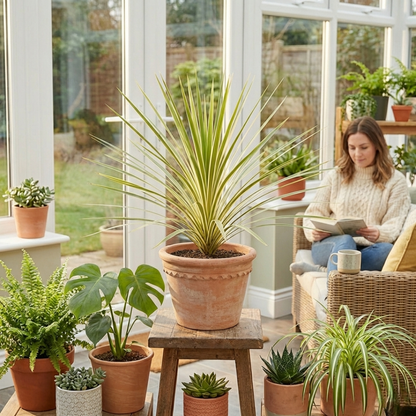 1 Large Plant - Cordyline Lime Passion, Ready to Plant in Your Garden, Peat Free