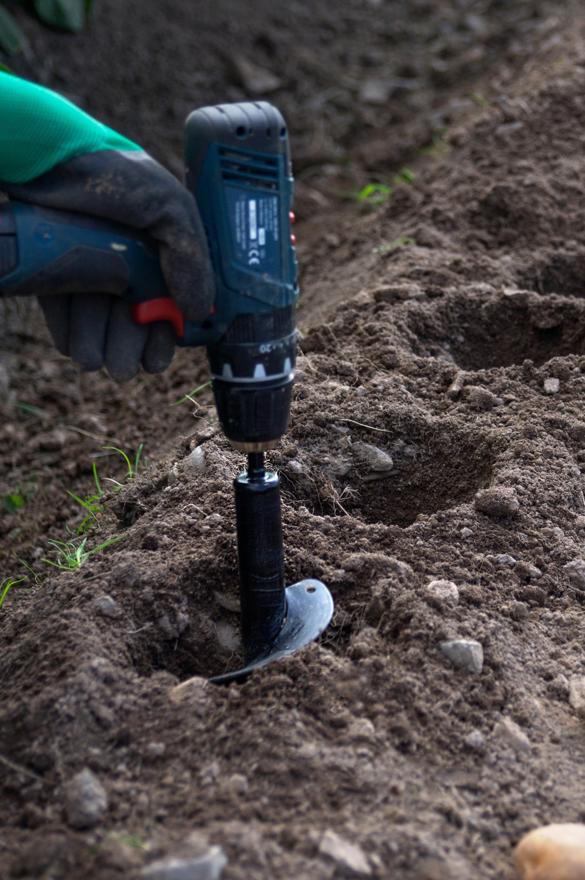 Auger Drill Bits for Planting Bulbs, Flowers, Vegetables, Potatoes, and Weed Remover - Twin Tool Pack 8x30 & 4x22cm by Jamieson Brothers