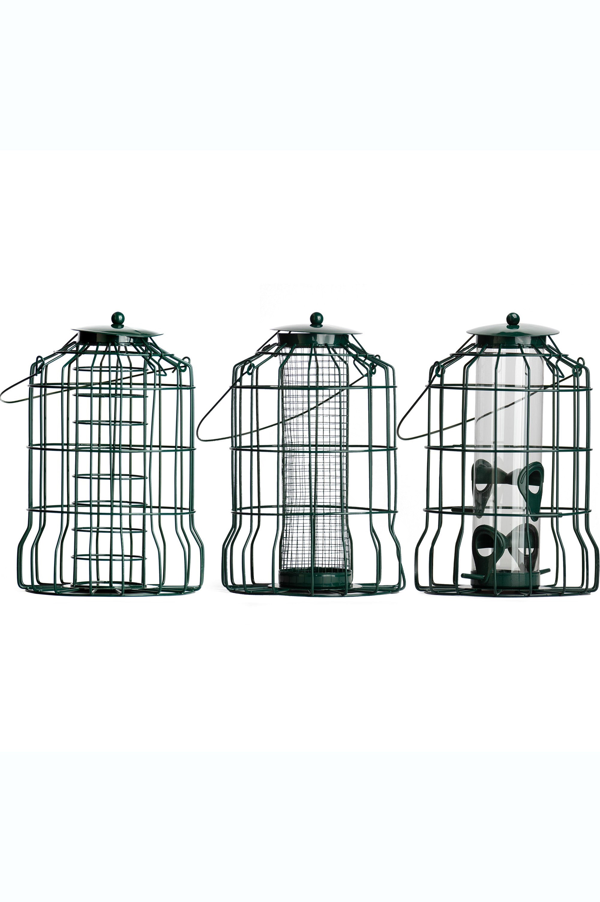 Squirrel Resistant Bird Feeders For Seeds Fatballs and Nuts- 3 pack by Jamieson Brothers