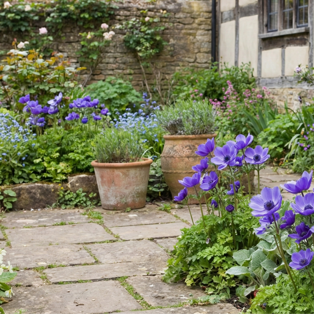 Set of 3 or 6 Garden Ready Plants – Anemone ‘Harmony Blue’, Ready to Plant in Your Garden