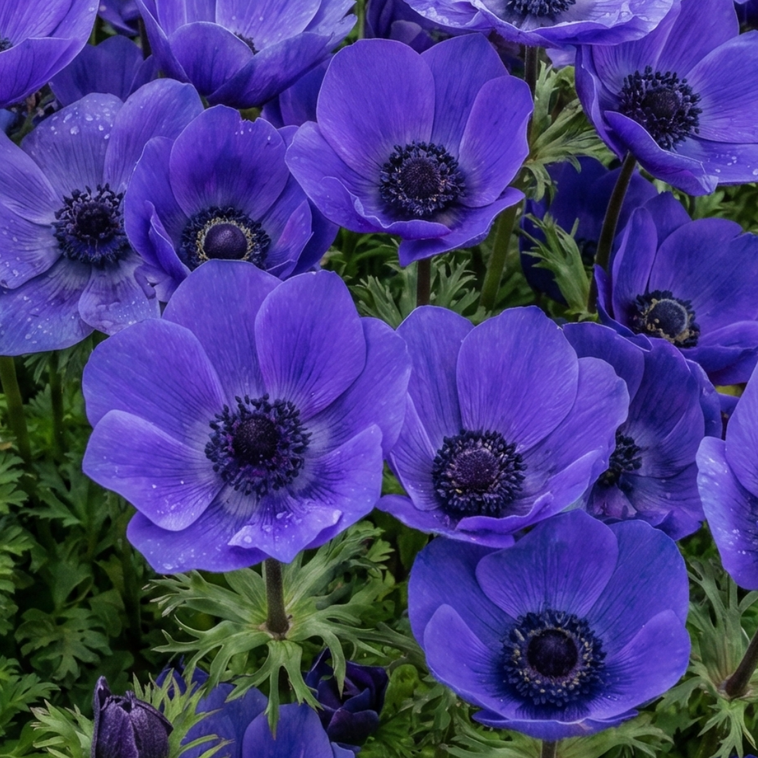 Set of 3 or 6 Garden Ready Plants – Anemone ‘Harmony Blue’, Ready to Plant in Your Garden