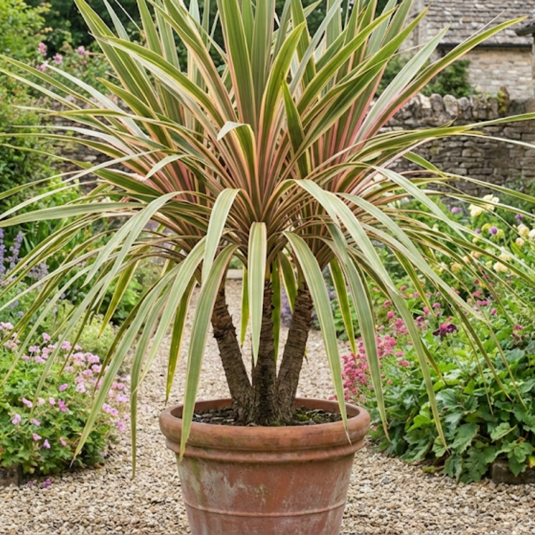 1 Large Plant - Cordyline Eurostripe, Ready to Plant in Your Garden, 3L Rootball