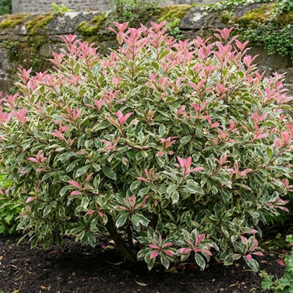 1 Large, Outdoor Garden Ready Plant - Photinia Pink Crispy, Peat Free 3L Pot