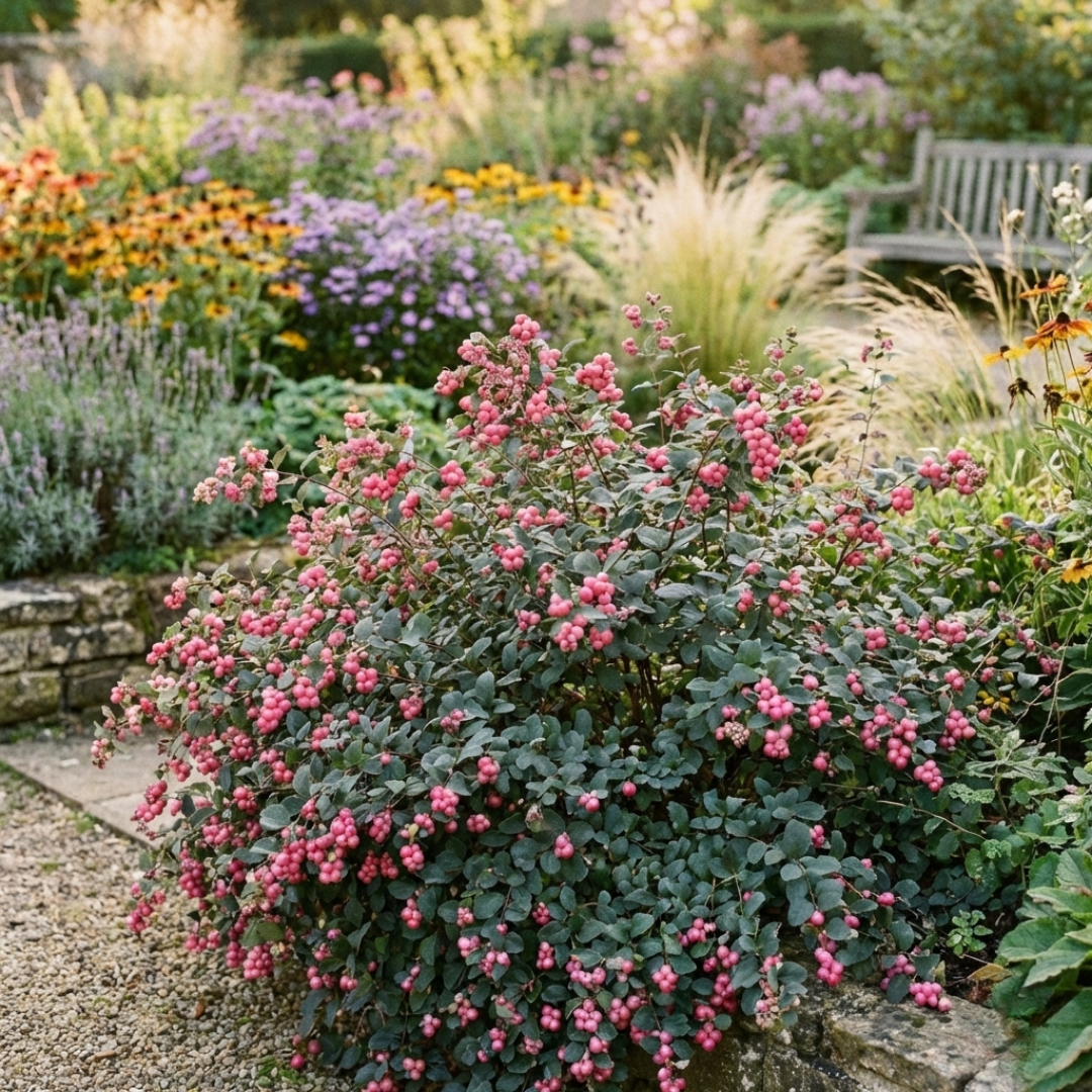 1 Large Plant - Symphoricarpos Magical Winterberry, Outdoor Garden Ready, 3L Pot