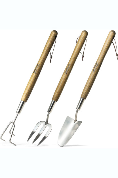 Gardening Stainless Steel  Border Hand Fork, Border Hand Trowel and Border Cultivator 3 in 1 Garden Tool Set by Jamieson Brothers