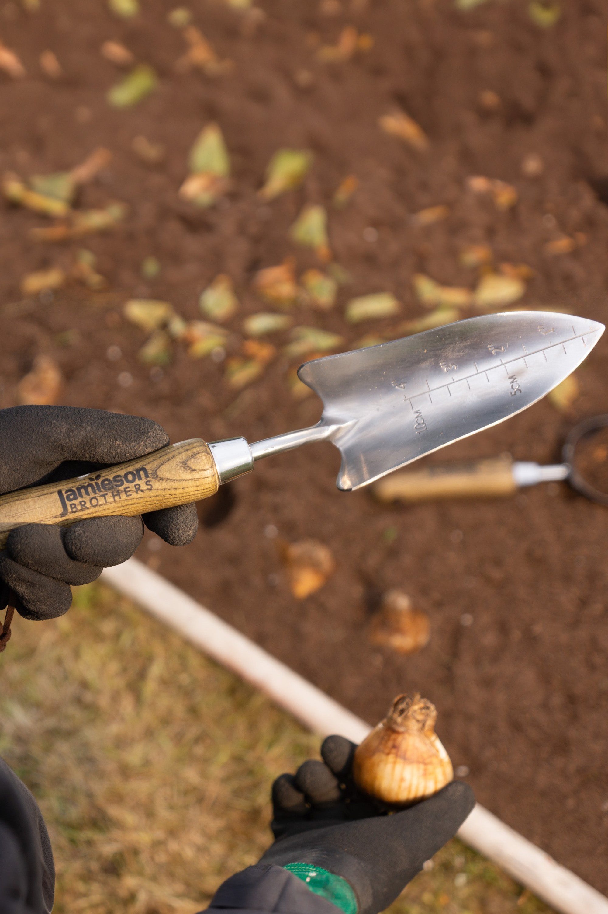 Gardening Stainless Steel Hand Trowel, Hand Fork and Transplanting Trowel 3 in 1 Garden Tool Set By Jamieson Brothers