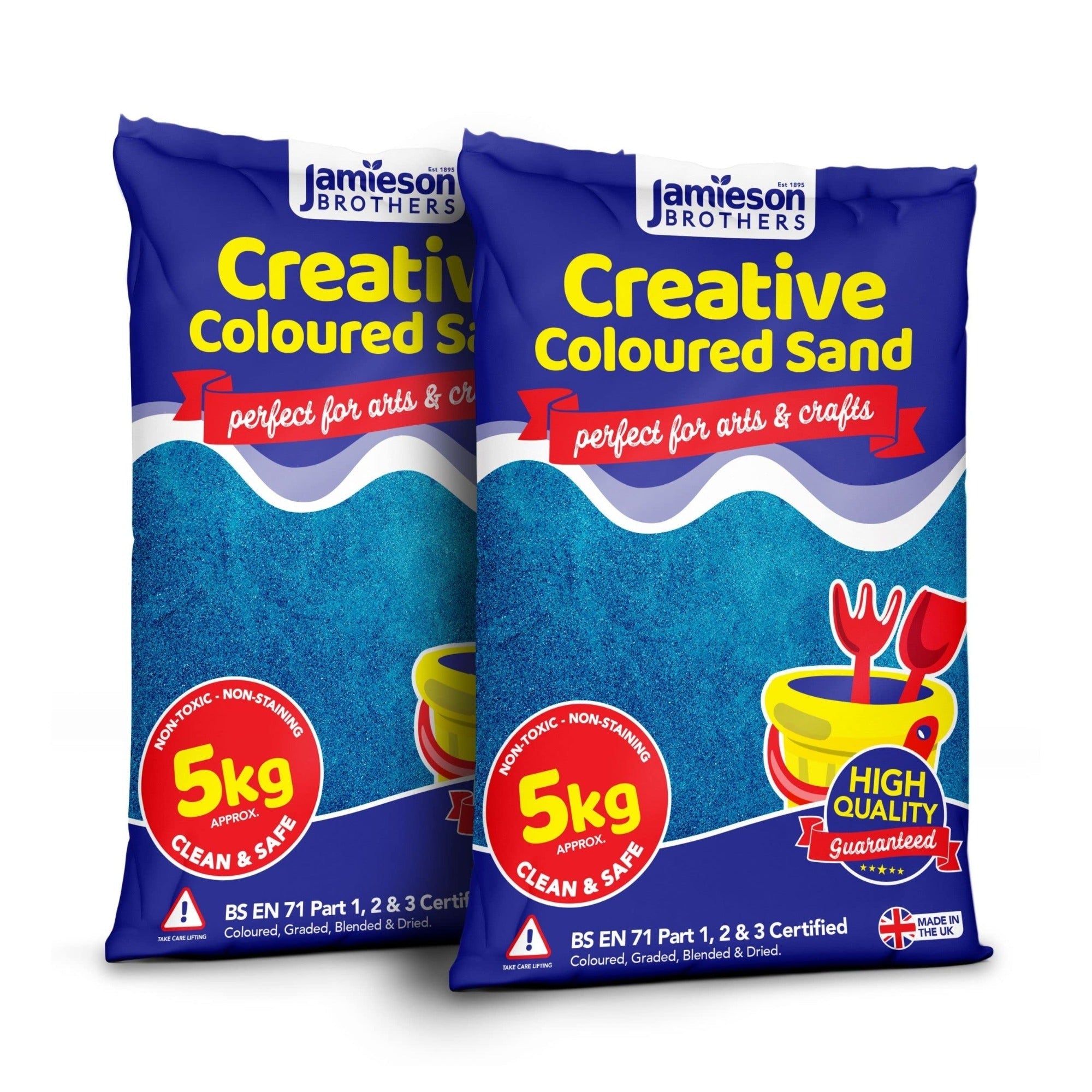 Blue Coloured Dry Play Sand