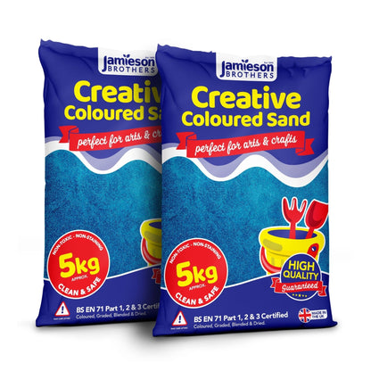 Blue Coloured Dry Play Sand