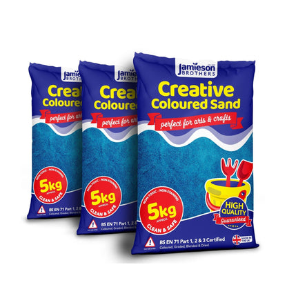 Blue Coloured Dry Play Sand