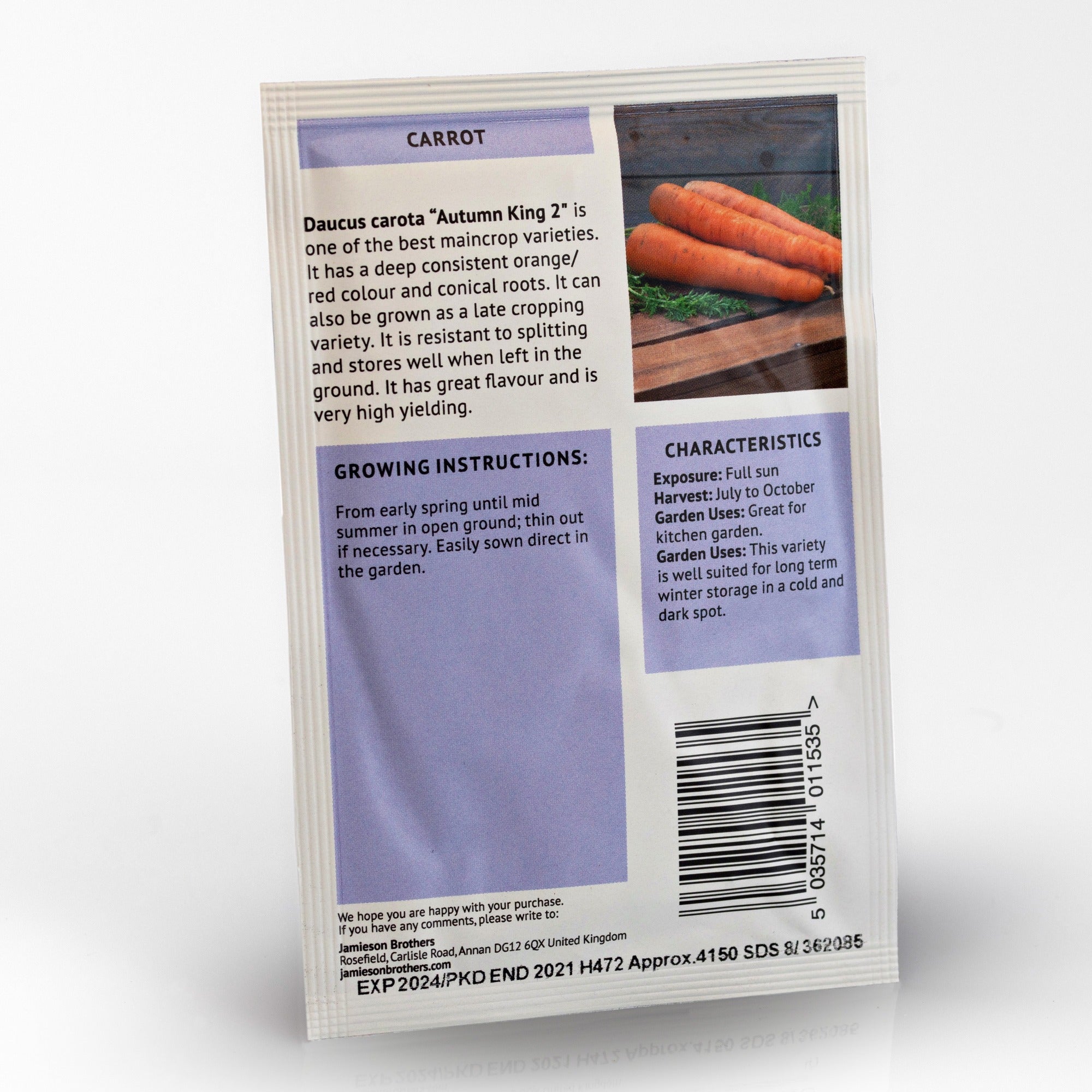 Carrot Autumn King Seeds