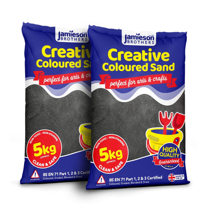 Charcoal Coloured Dry Play Sand