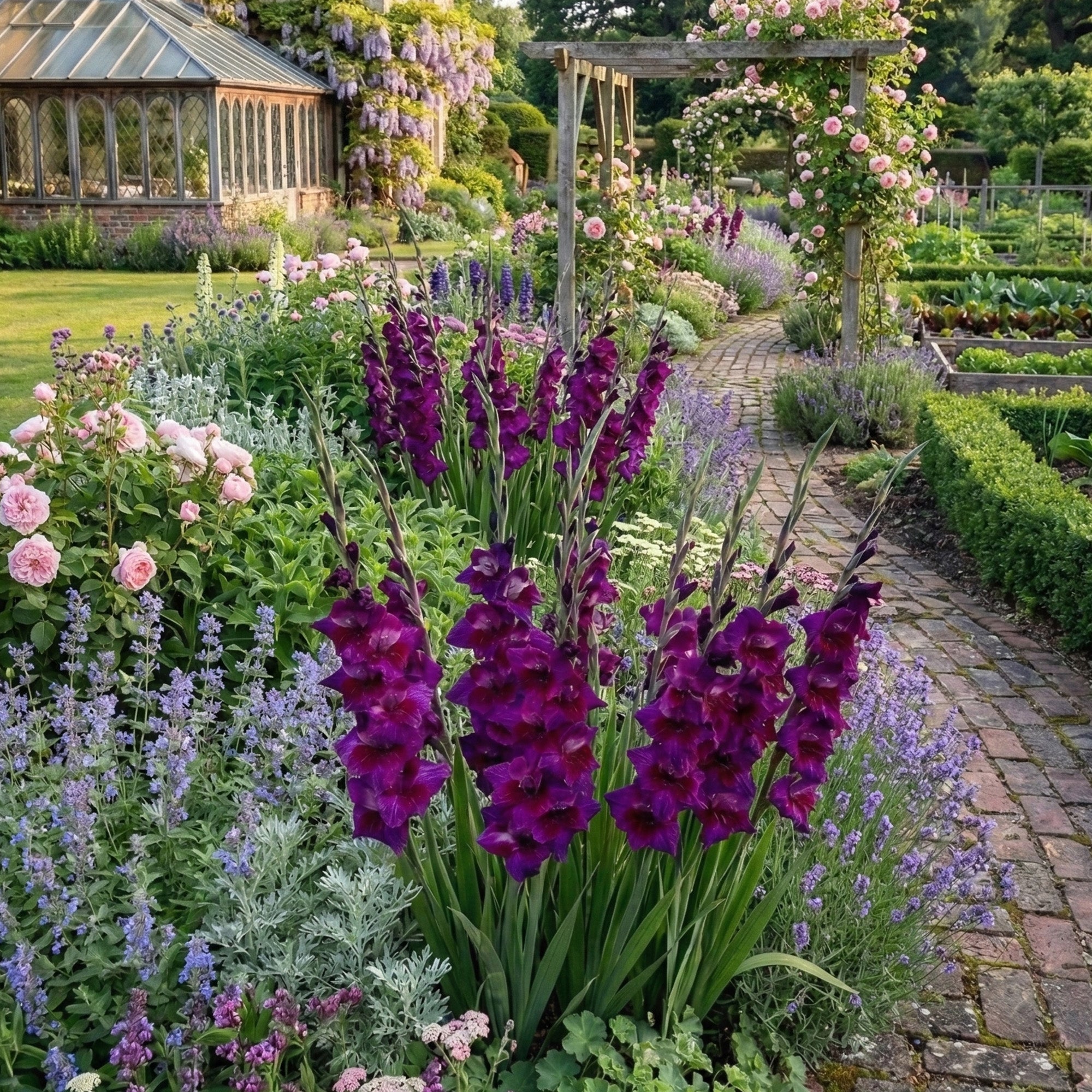 Gladiolus Velvet Eyes (5 Bulbs)