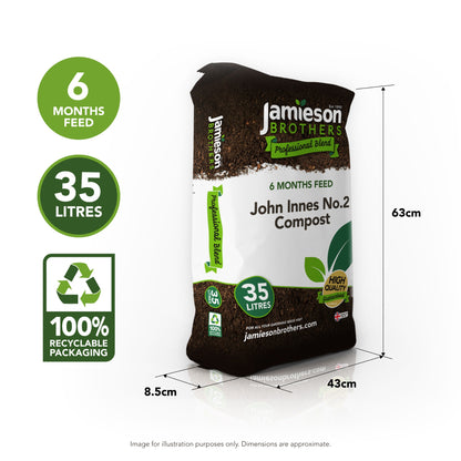 John Innes No.2 Compost 35L bag - By Jamieson Brothers