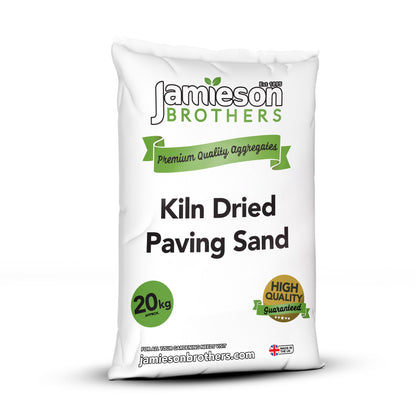 Kiln Dried Paving Sand 20kg bag - By Jamieson Brothers