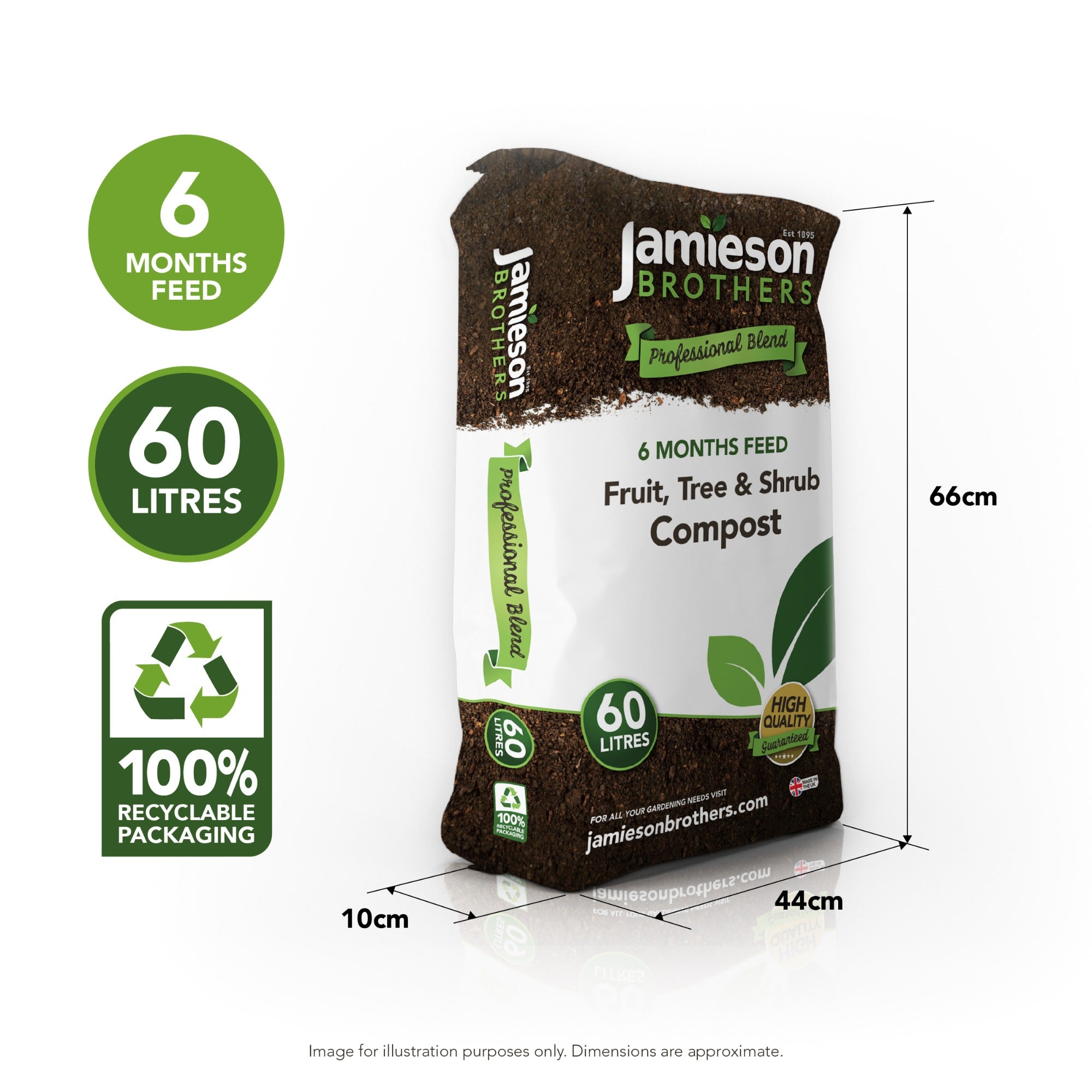 Fruit, Tree and Shrub Planting Compost 60L By Jamieson Brothers