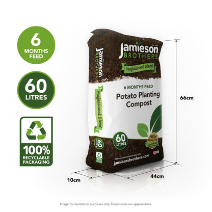 Potato Planting Compost with added John Innes 60L By Jamieson Brothers