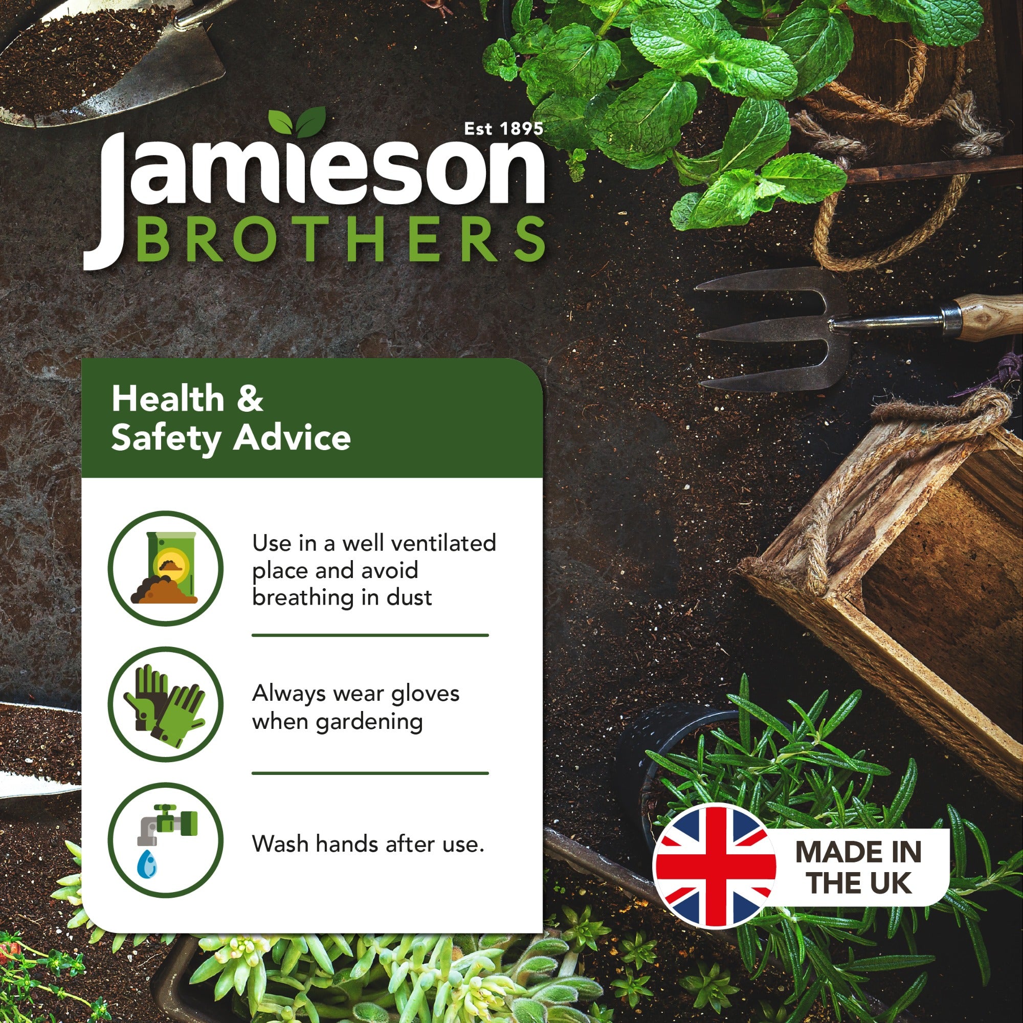 Peat Free Vegetable Compost with added John Innes 60L Professional Blend by Jamieson Brothers