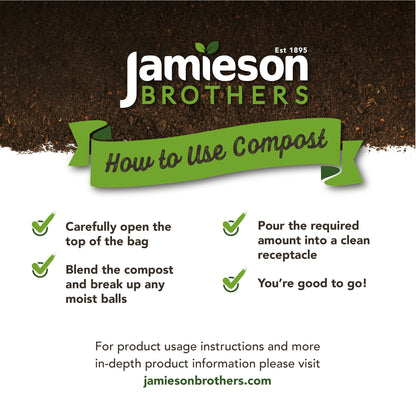 Peat Moss 60L - 100% natural and disease free to provide the perfect base for home mixing - By Jamieson Brothers