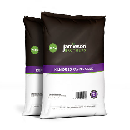 Kiln Dried Paving Sand 20kg bag - By Jamieson Brothers