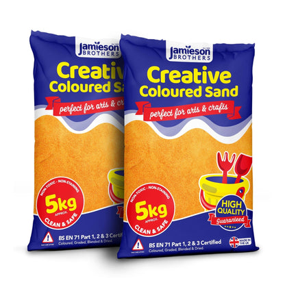 Orange Coloured Dry Play Sand