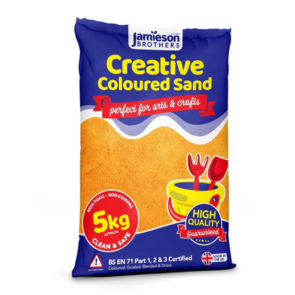 Orange Coloured Dry Play Sand