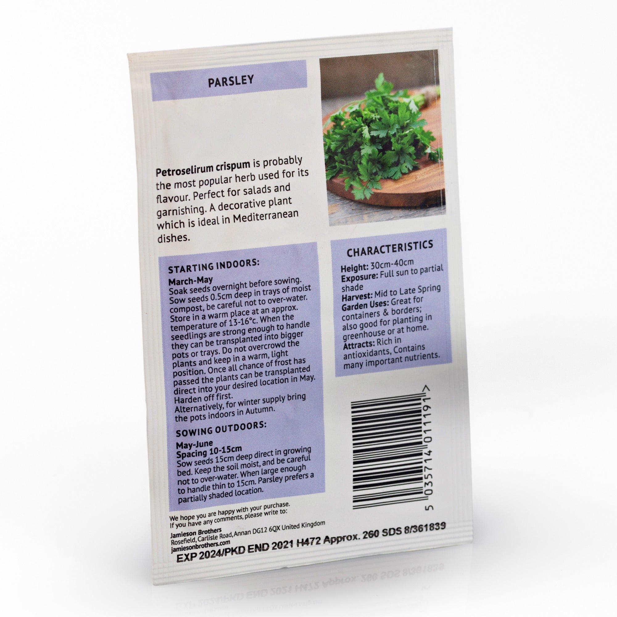 Parsley Plain Leaved Herb Seeds
