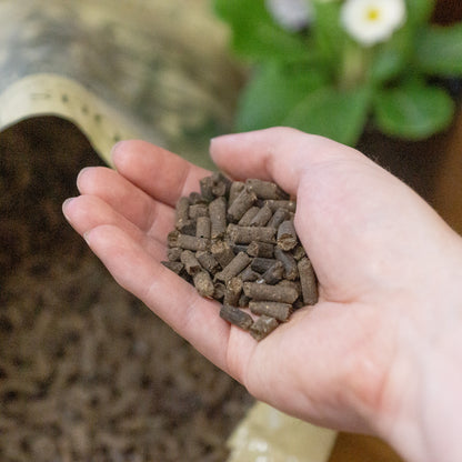 Precious Plants Pelleted Farmyard Manure Fertiliser 5kg Sachet – Organic Soil Improver & Plant Feed for Flowers, Beds & Borders