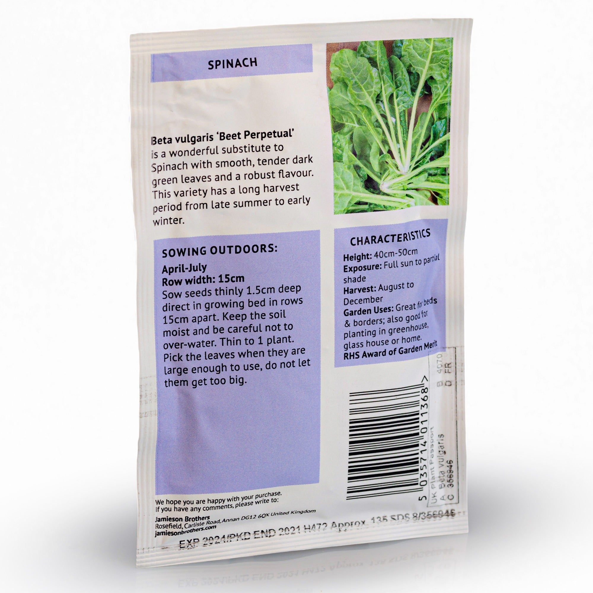 Spinach Beet Perpetual Vegetable Seeds