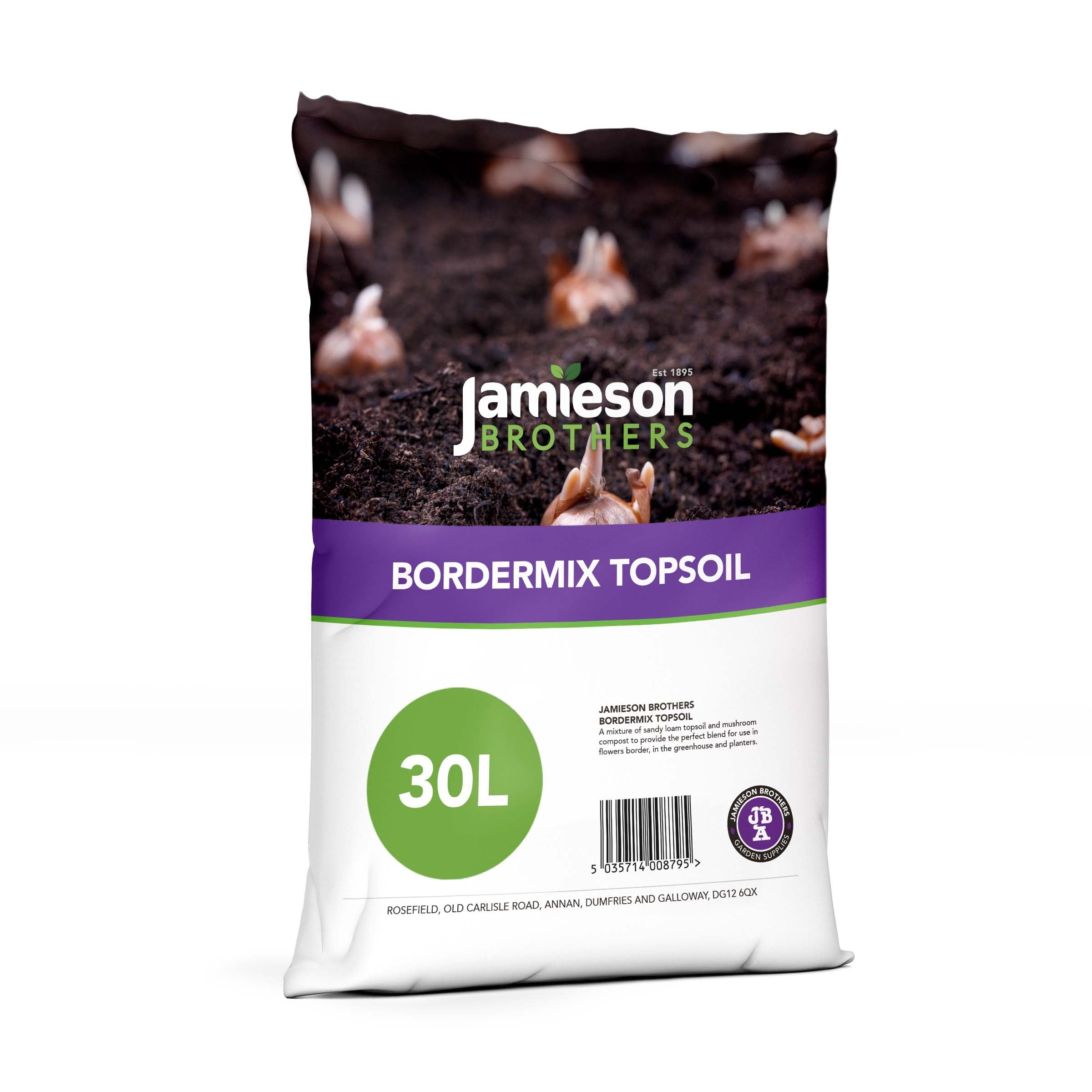 Bordermix Top Soil 35L Enriched with Horse & Chicken Manure